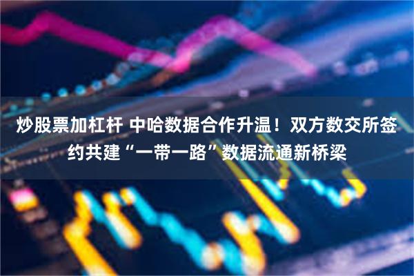 炒股票加杠杆 中哈数据合作升温！双方数交所签约共建“一带一路”数据流通新桥梁