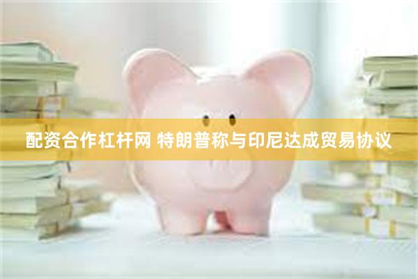 配资合作杠杆网 特朗普称与印尼达成贸易协议