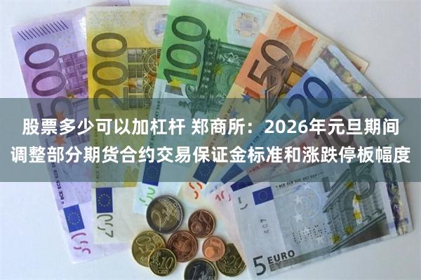 股票多少可以加杠杆 郑商所:2026年元旦期间调整部分期货合约交易保证金标准和涨跌停板幅度